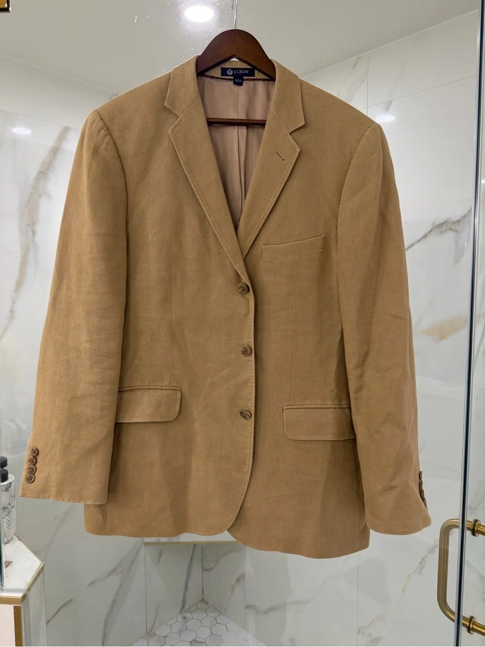 J.Crew Tan Linen Blazer 42R 🌾 Sport Coat
